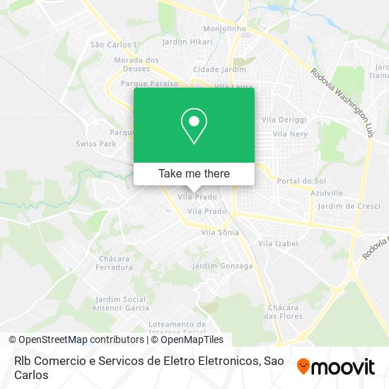 Rlb Comercio e Servicos de Eletro Eletronicos map