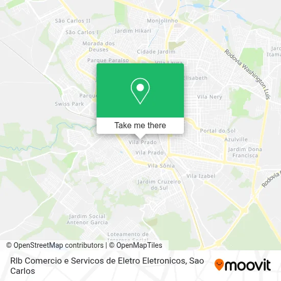 Rlb Comercio e Servicos de Eletro Eletronicos map