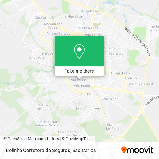 Mapa Bolinha Corretora de Seguros