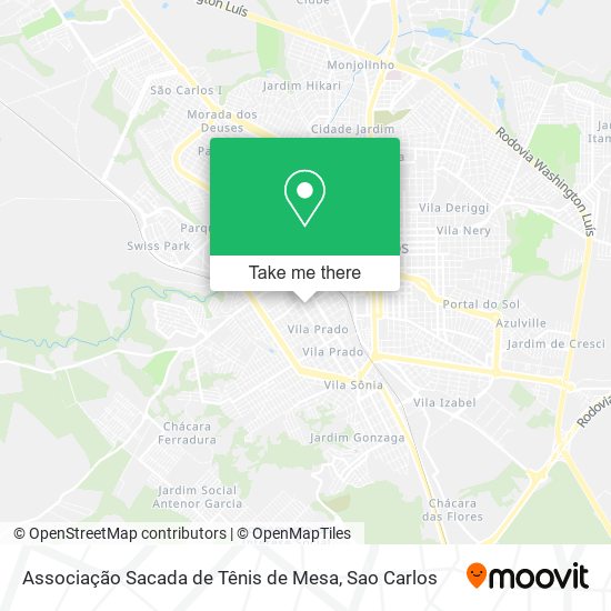 Associação Sacada de Tênis de Mesa map