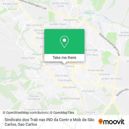 Mapa Sindicato dos Trab nas IND da Contr e Mob de São Carlos