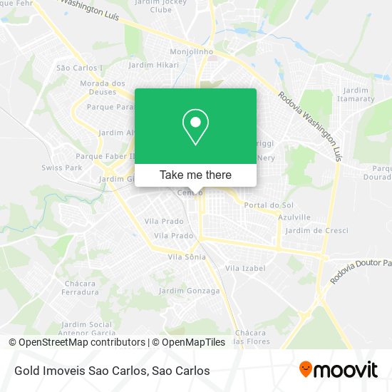 Mapa Gold Imoveis Sao Carlos