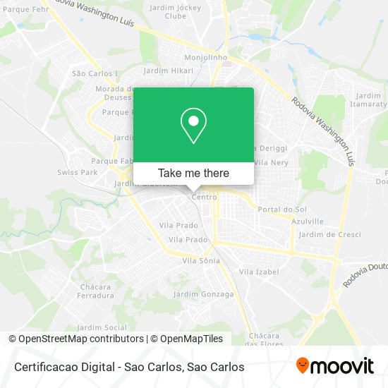 Certificacao Digital - Sao Carlos map