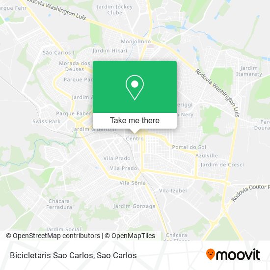 Bicicletaris Sao Carlos map