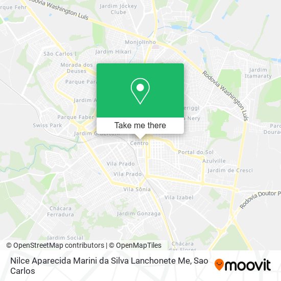 Mapa Nilce Aparecida Marini da Silva Lanchonete Me