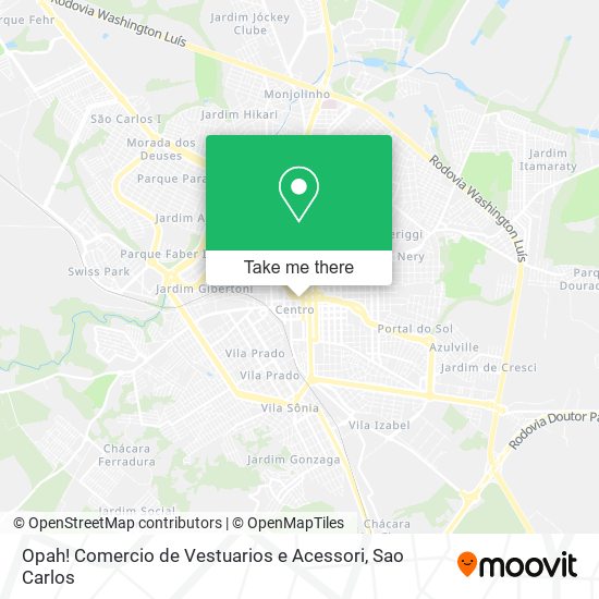 Mapa Opah! Comercio de Vestuarios e Acessori