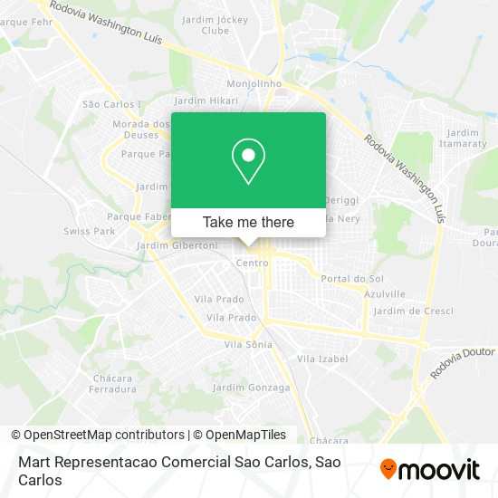 Mapa Mart Representacao Comercial Sao Carlos