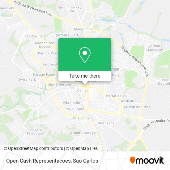 Open Cash Representacoes map