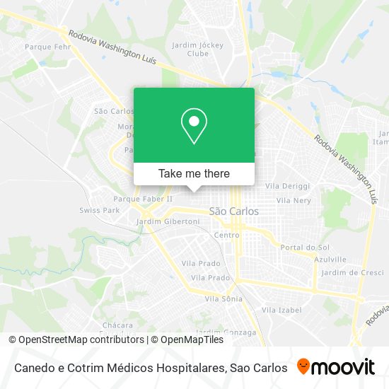 Canedo e Cotrim Médicos Hospitalares map