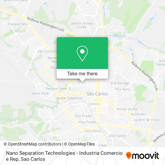 Mapa Nano Separation Technologies - Industria Comercio e Rep