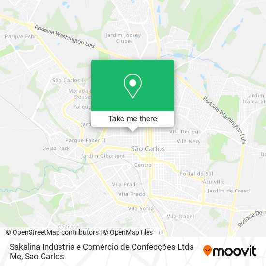 Mapa Sakalina Indústria e Comércio de Confecções Ltda Me