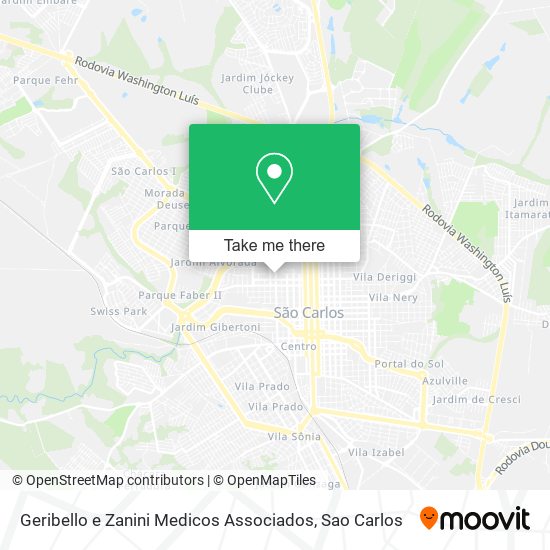 Mapa Geribello e Zanini Medicos Associados