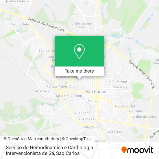 Serviço de Hemodinamica e Cardiologia Intervencionista de Sá map