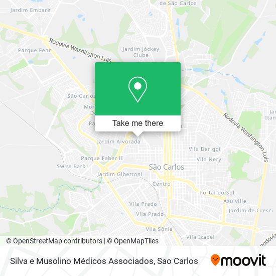 Mapa Silva e Musolino Médicos Associados