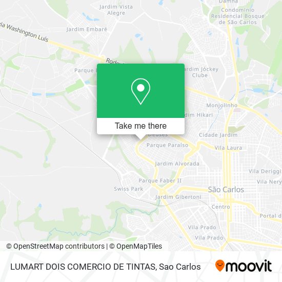 Mapa LUMART DOIS COMERCIO DE TINTAS