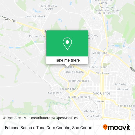 Fabiana Banho e Tosa Com Carinho map