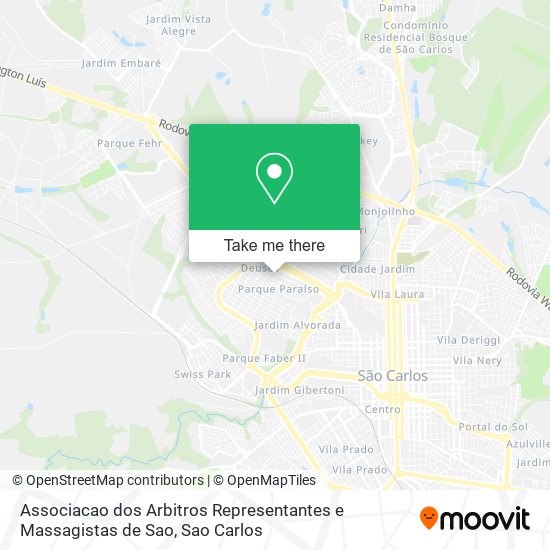 Associacao dos Arbitros Representantes e Massagistas de Sao map