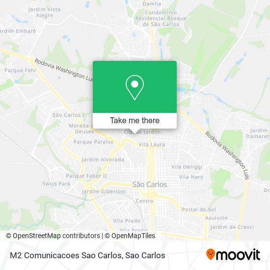 M2 Comunicacoes Sao Carlos map