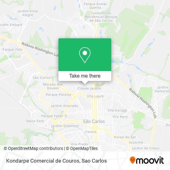 Kondarpe Comercial de Couros map