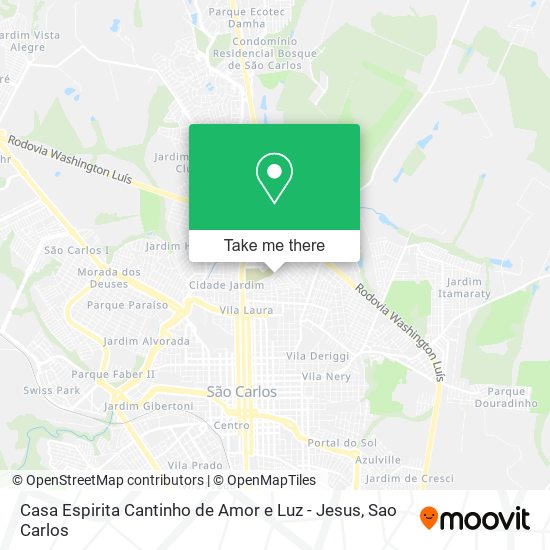 Casa Espirita Cantinho de Amor e Luz - Jesus map