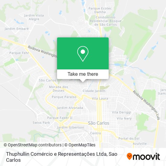 Thuphullin Comércio e Representações Ltda map