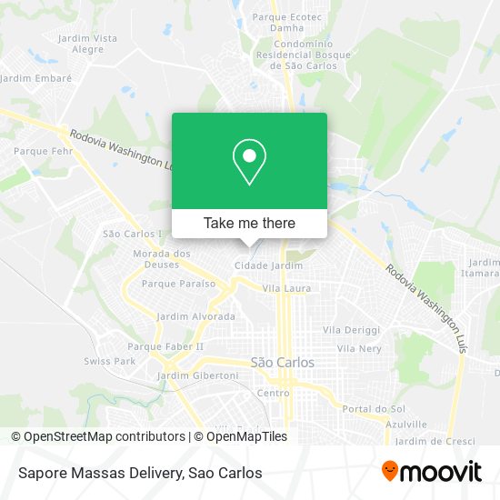 Sapore Massas Delivery map