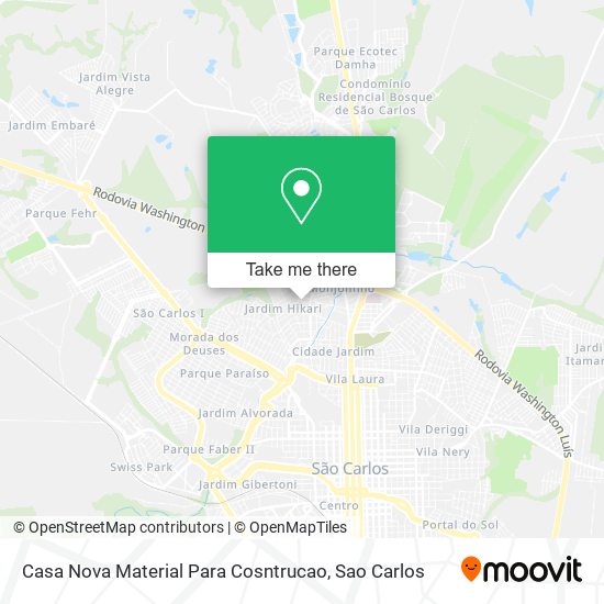 Casa Nova Material Para Cosntrucao map