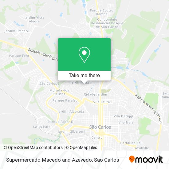 Supermercado Macedo and Azevedo map