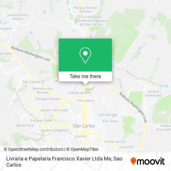 Mapa Livraria e Papelaria Francisco Xavier Ltda Me