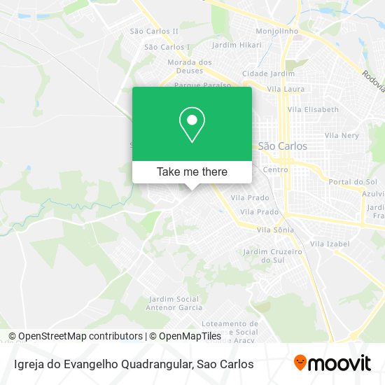 Igreja do Evangelho Quadrangular map