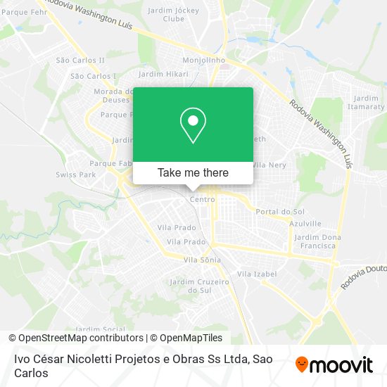 Mapa Ivo César Nicoletti Projetos e Obras Ss Ltda