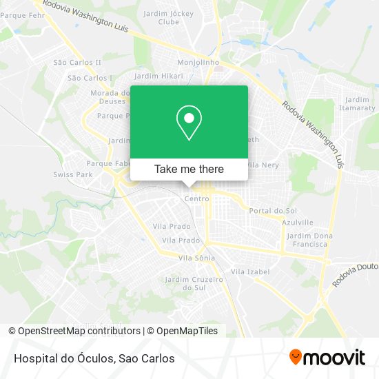 Hospital do Óculos map