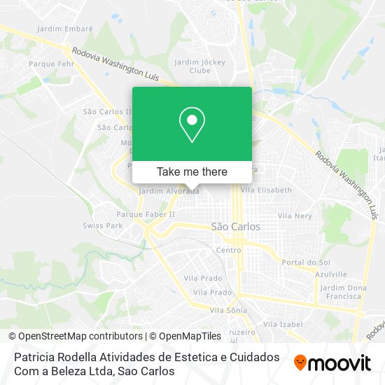 Mapa Patricia Rodella Atividades de Estetica e Cuidados Com a Beleza Ltda