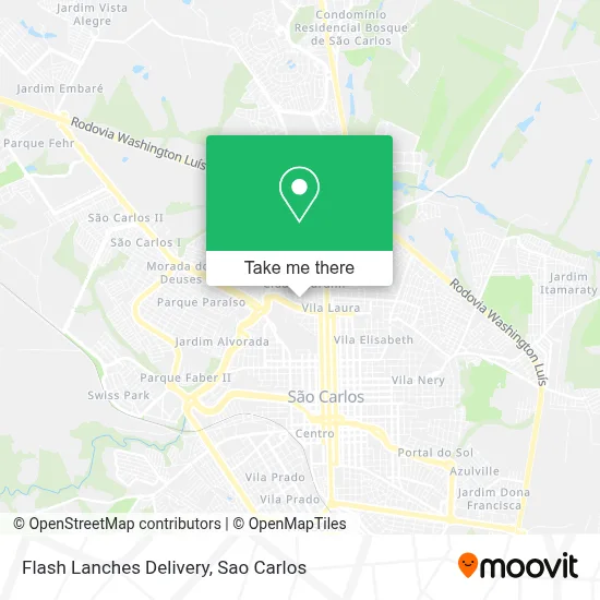 Flash Lanches Delivery map