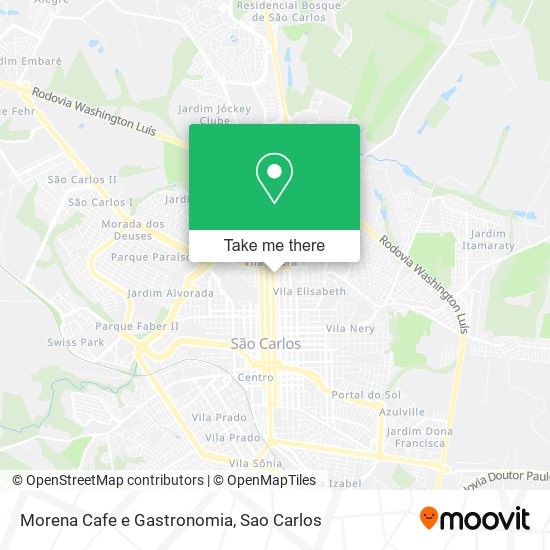 Mapa Morena Cafe e Gastronomia