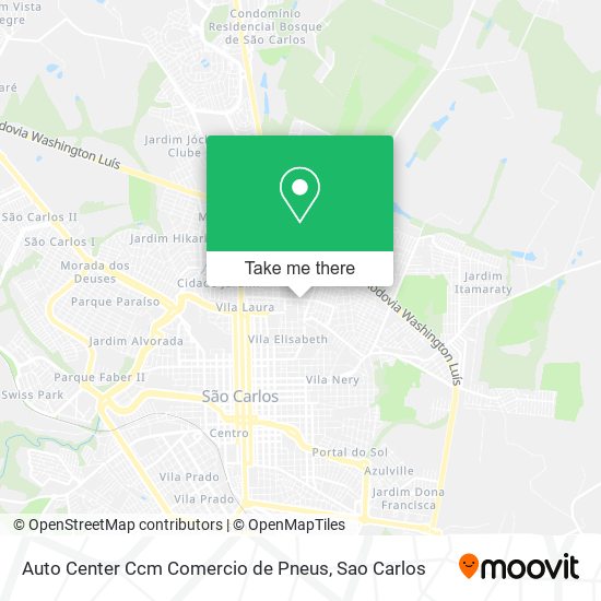 Mapa Auto Center Ccm Comercio de Pneus
