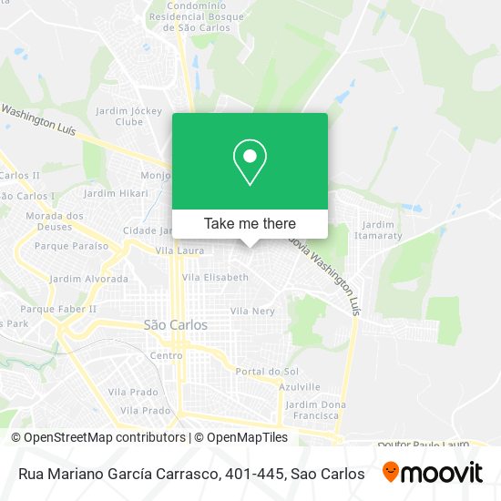 Mapa Rua Mariano García Carrasco, 401-445
