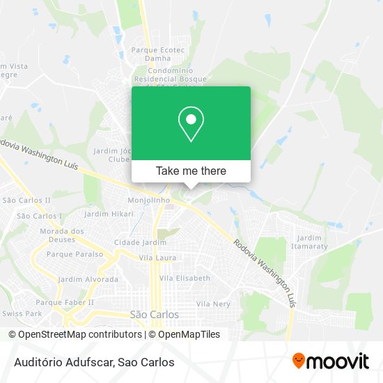 Auditório Adufscar map