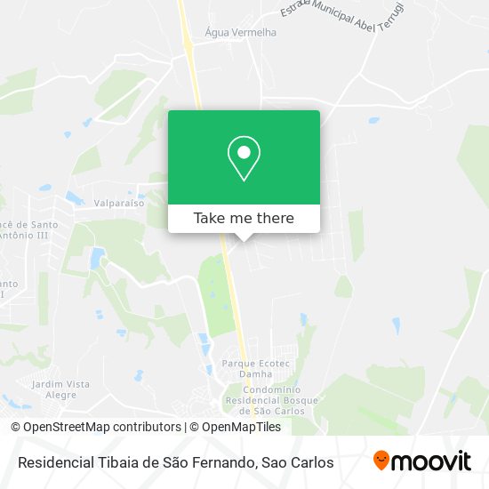 Residencial Tibaia de São Fernando map