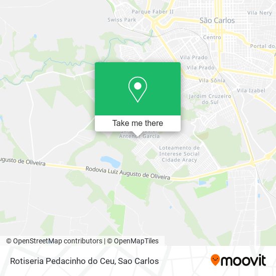 Rotiseria Pedacinho do Ceu map
