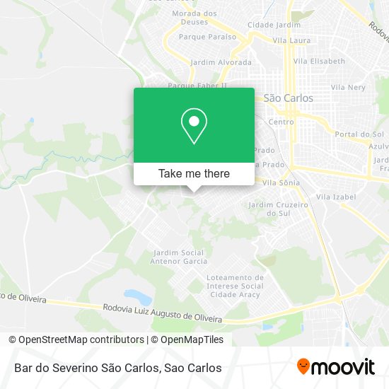 Mapa Bar do Severino São Carlos