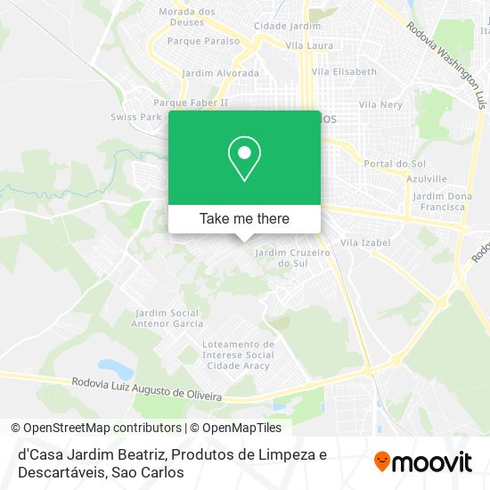 Mapa d'Casa Jardim Beatriz, Produtos de Limpeza e Descartáveis