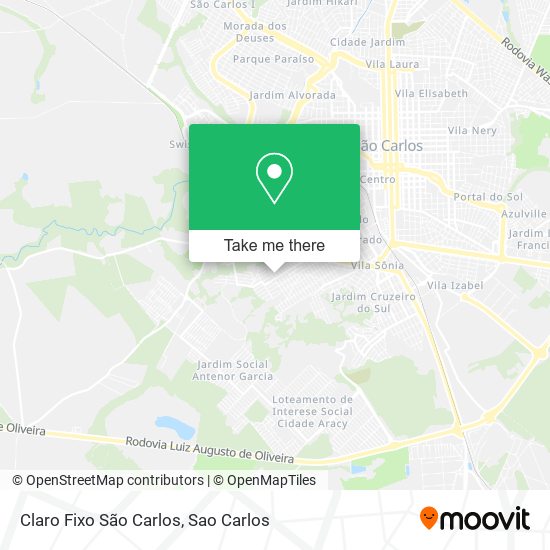 Claro Fixo São Carlos map