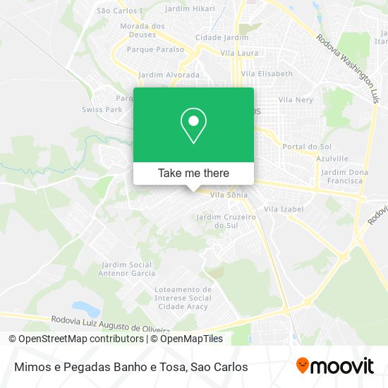 Mimos e Pegadas Banho e Tosa map