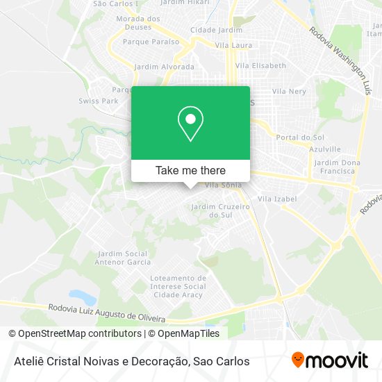 Ateliê Cristal Noivas e Decoração map