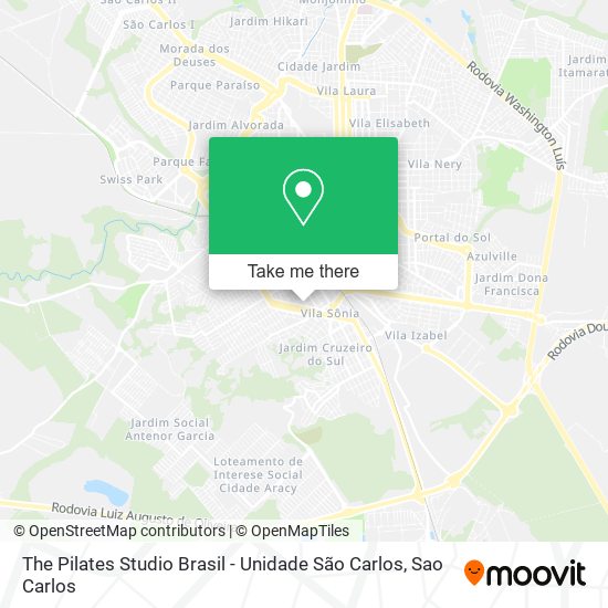 The Pilates Studio Brasil - Unidade São Carlos map