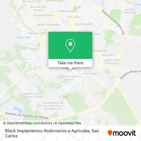 Mapa Black Implementos Rodoviarios e Agricolas