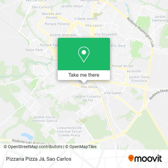 Mapa Pizzaria Pizza Já