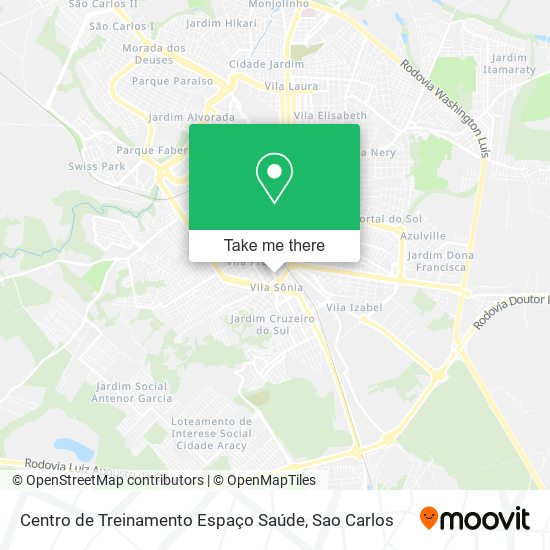 Centro de Treinamento Espaço Saúde map