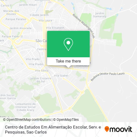 Mapa Centro de Estudos Em Alimentação Escolar, Serv. e Pesquisas